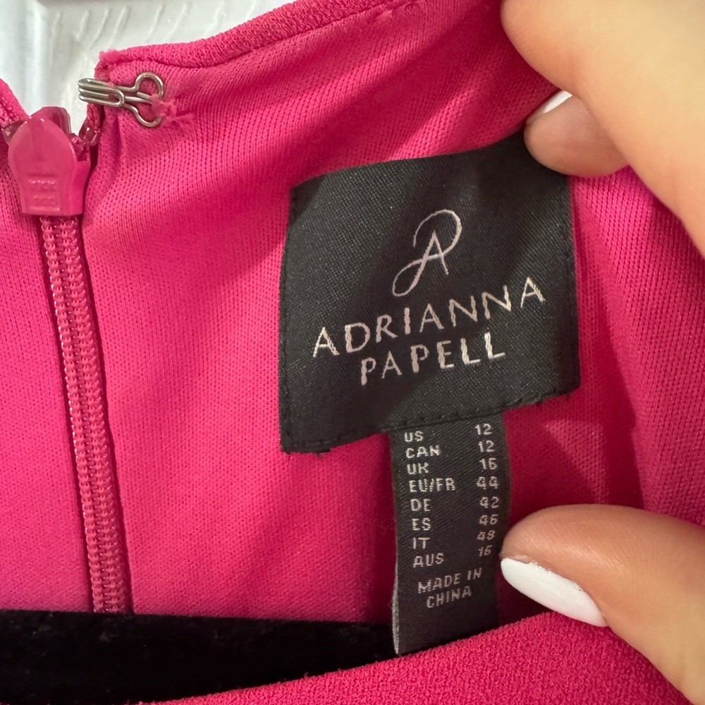 adrianna papell tie waist crepe sheath dress - Picture 3 of 10